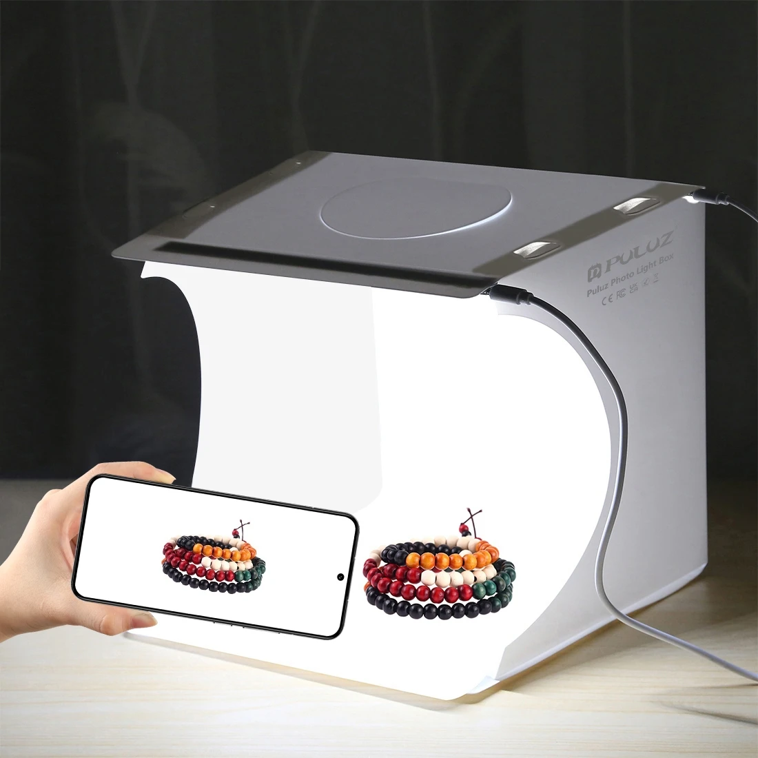Photography Lighting Case - PULUZ 20 cm Mini 2 LED