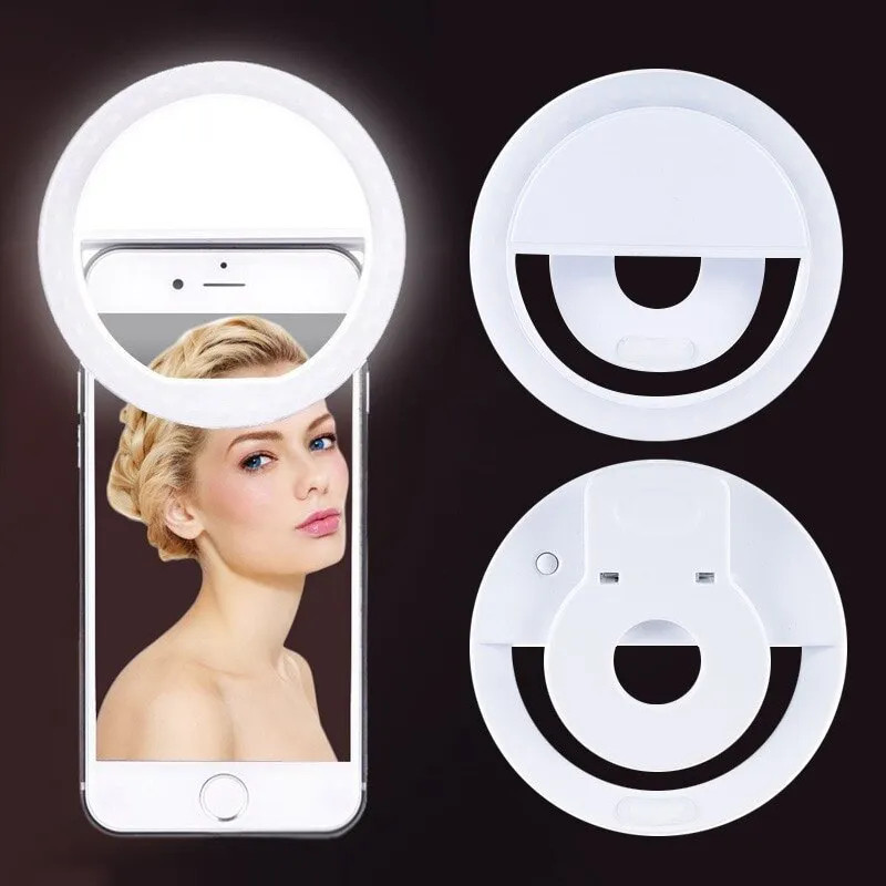 Stand Lighting Photography - USB şarj edilebilir LED Selfie halka