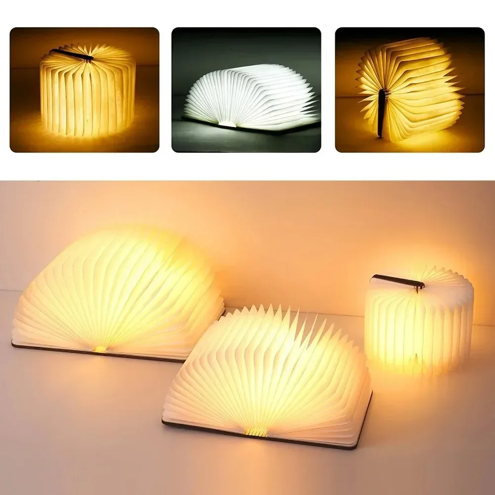 Photography Lighting Book - 3D Kitap Işık Katlanır Ahşap Yaratıcı