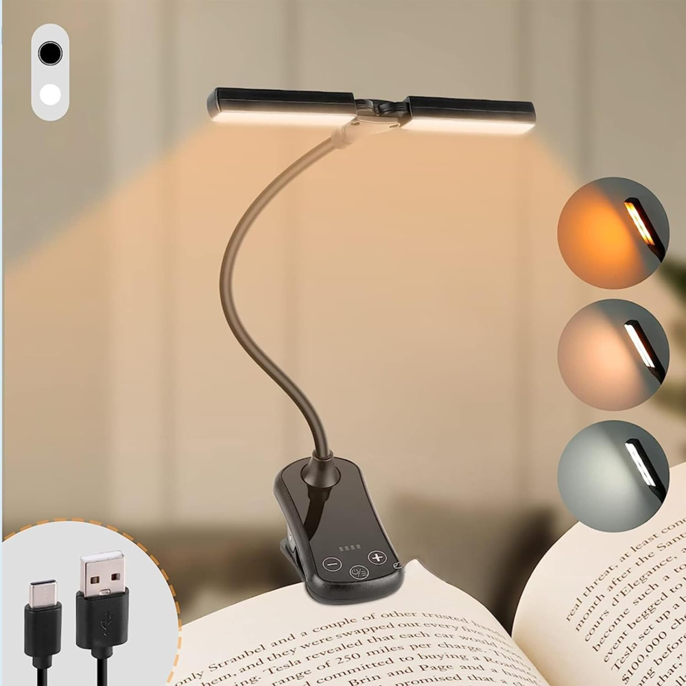 Photography Lighting Book - Çift Kafalı 14 LED Dokunmatik Kontrol