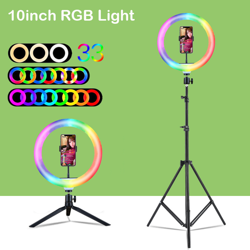 Stand Lighting Photography - 10 inç 26cm RGB Halka Işık