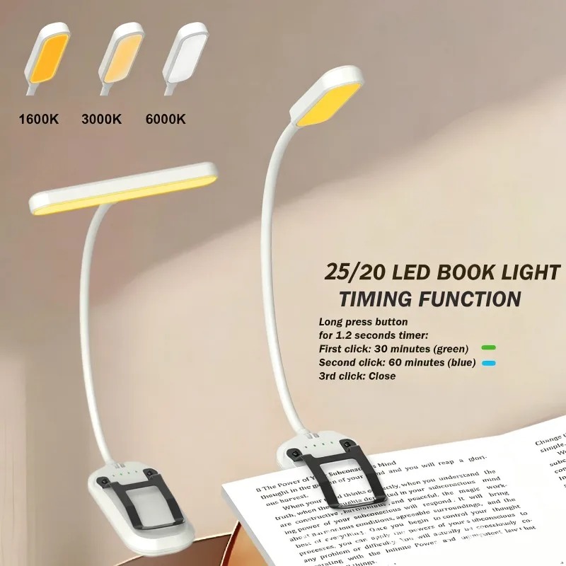 Photography Lighting Book - 20/25 LED Dokunmatik Kontrollü Okuma Lambası,
