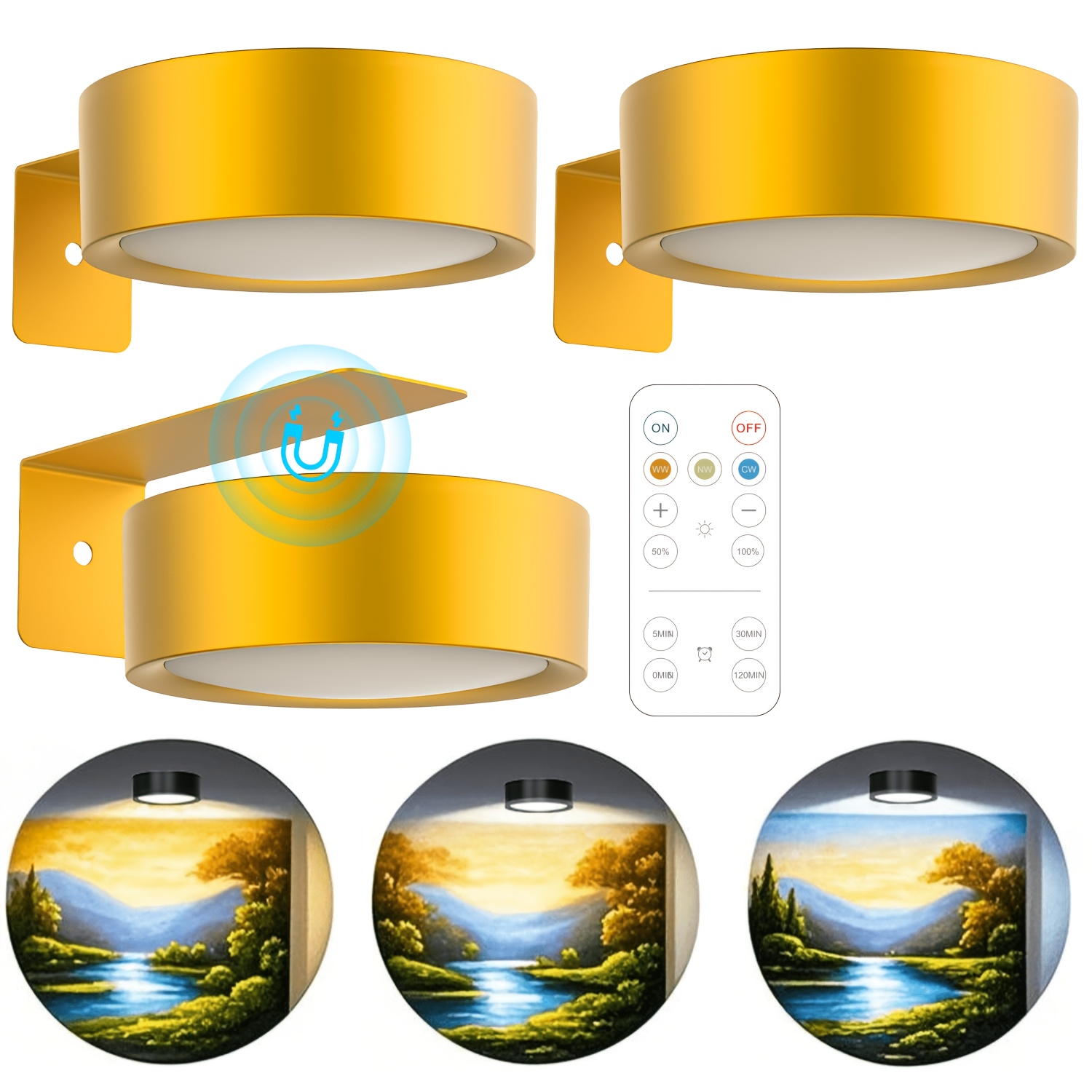 Photography Lighting Wall - Manyetik LED Duvar Lambası Gece Lambası