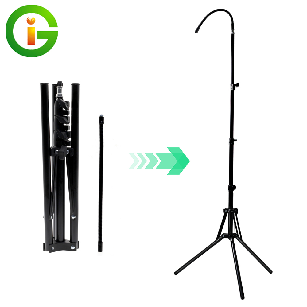 Stand Lighting Photography - Ayarlanabilir 60-160cm Metal zemin Tripod LED