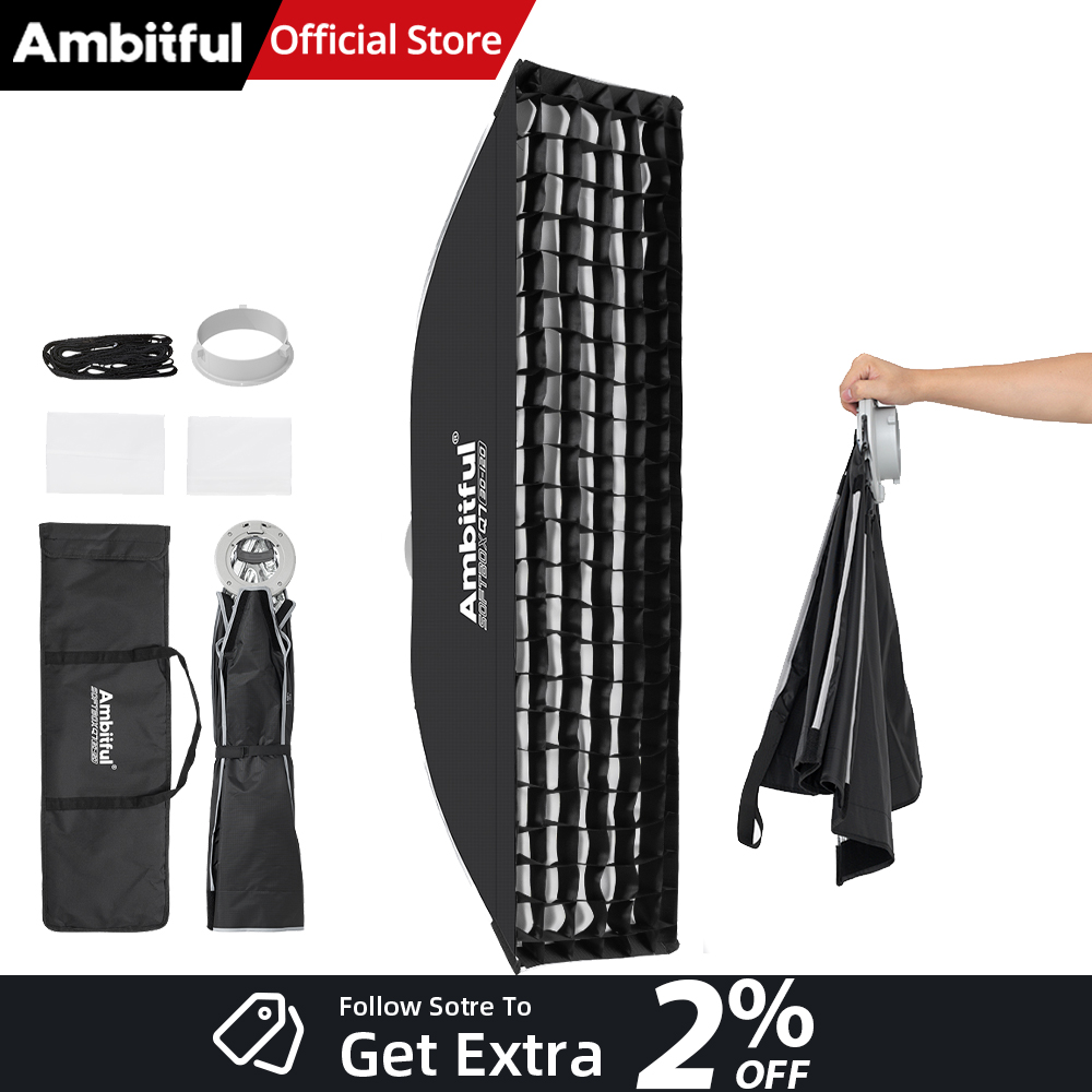 Photography Lighting Case - AMBITFUL Q7-II 30*120cm Bowens Mount Şerit