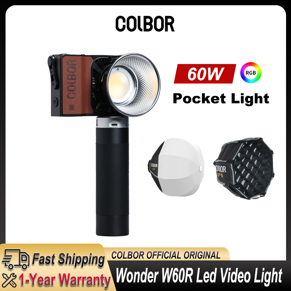 Photography Lighting For Outdoors - Colbor Wonder W60 RGB LED Video