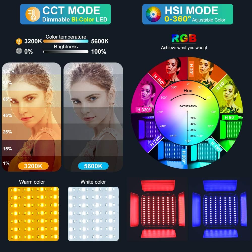 APP Kontrollü RGB LED Panel Vi - Photography Lighting Rgb incelemesi ve fiyatı