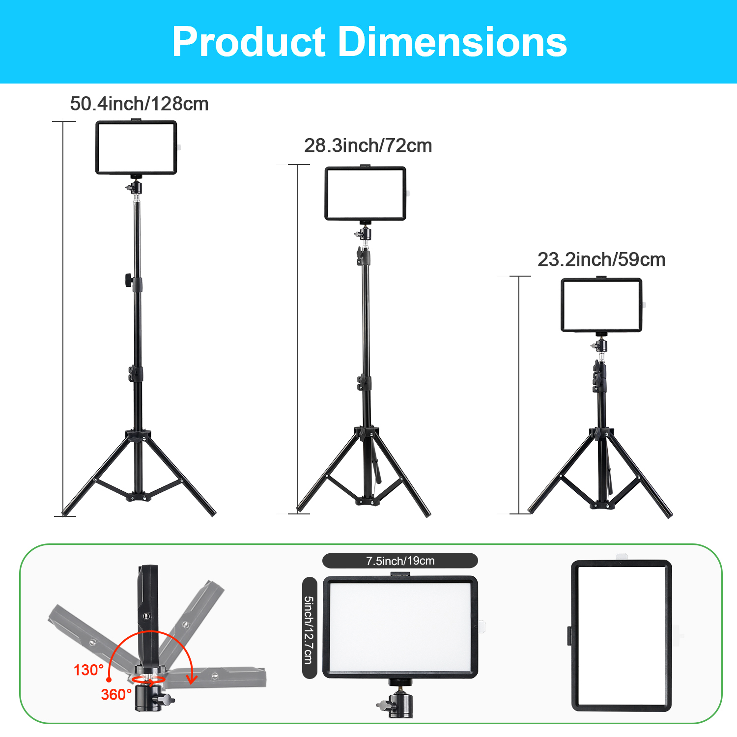 8 inç Kare LED Dolgu Işığı, 43 - Stand Lighting Photography incelemesi ve fiyatı