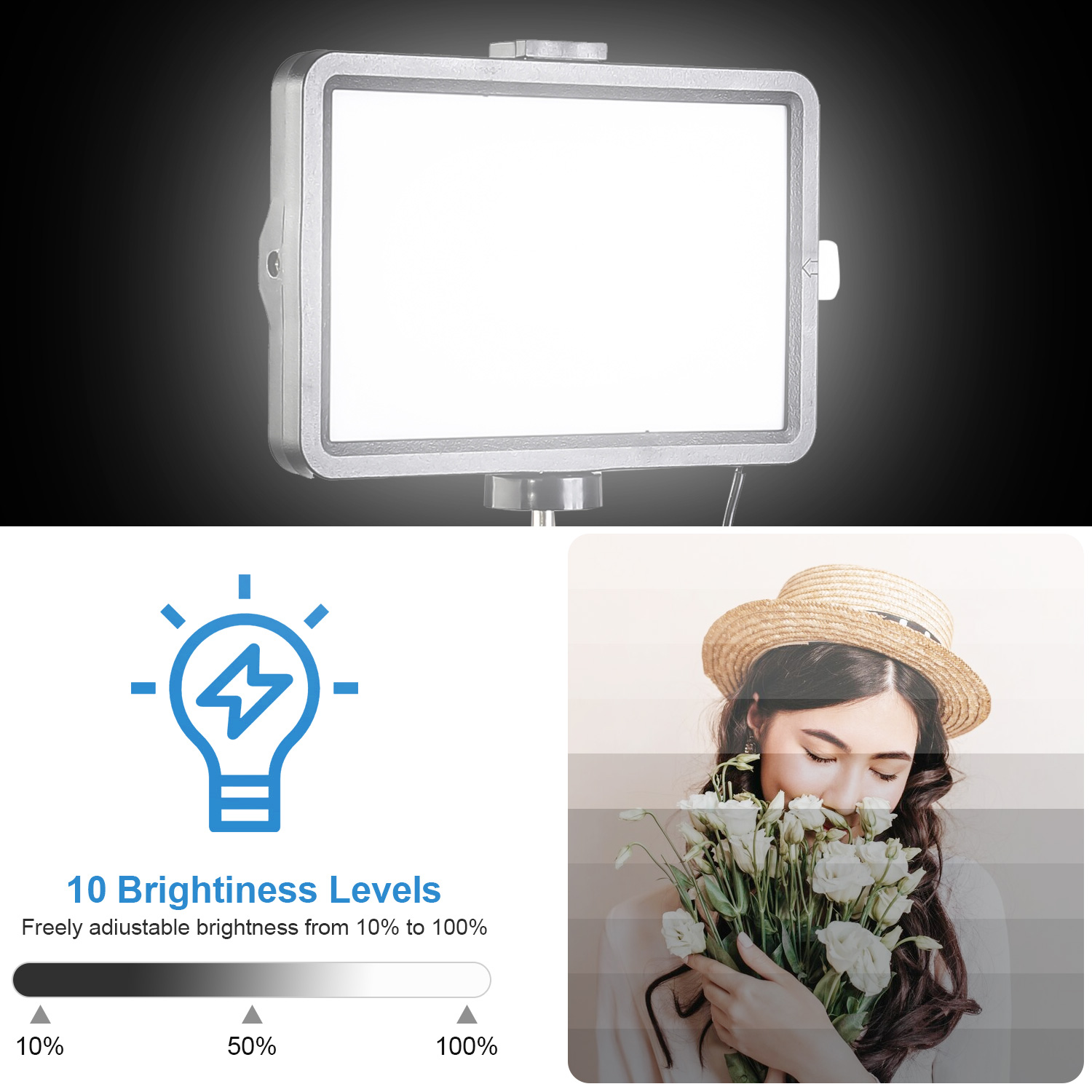 8 inç Kare LED Dolgu Işığı, 43 - Stand Lighting Photography incelemesi ve fiyatı