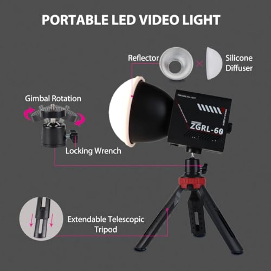 60W COB LED Video Işığı, 8000  - Photography Lighting For Studio incelemesi ve fiyatı