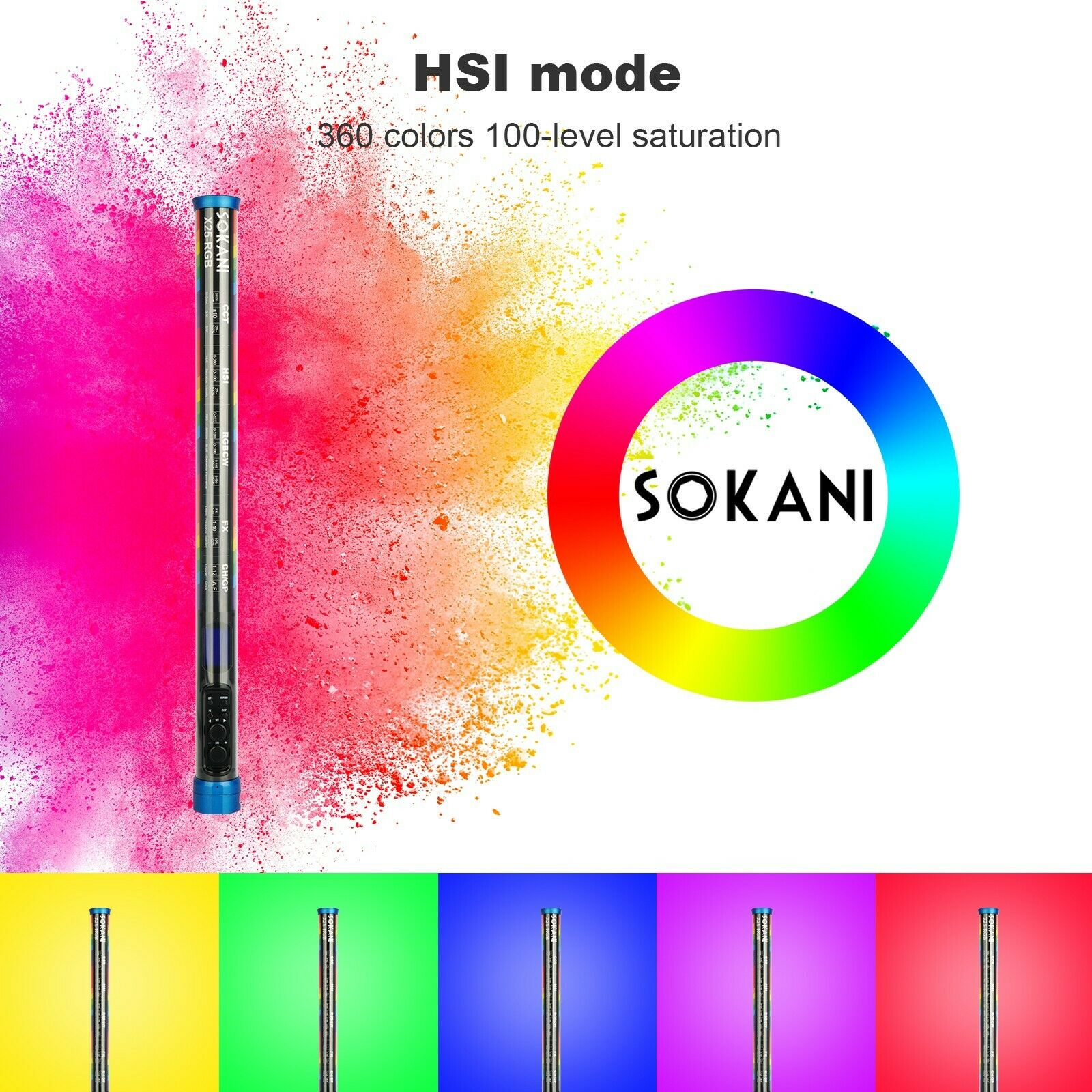 Sokani X25 RGB LED Video Işığı - Photography Lighting Rgb incelemesi ve fiyatı