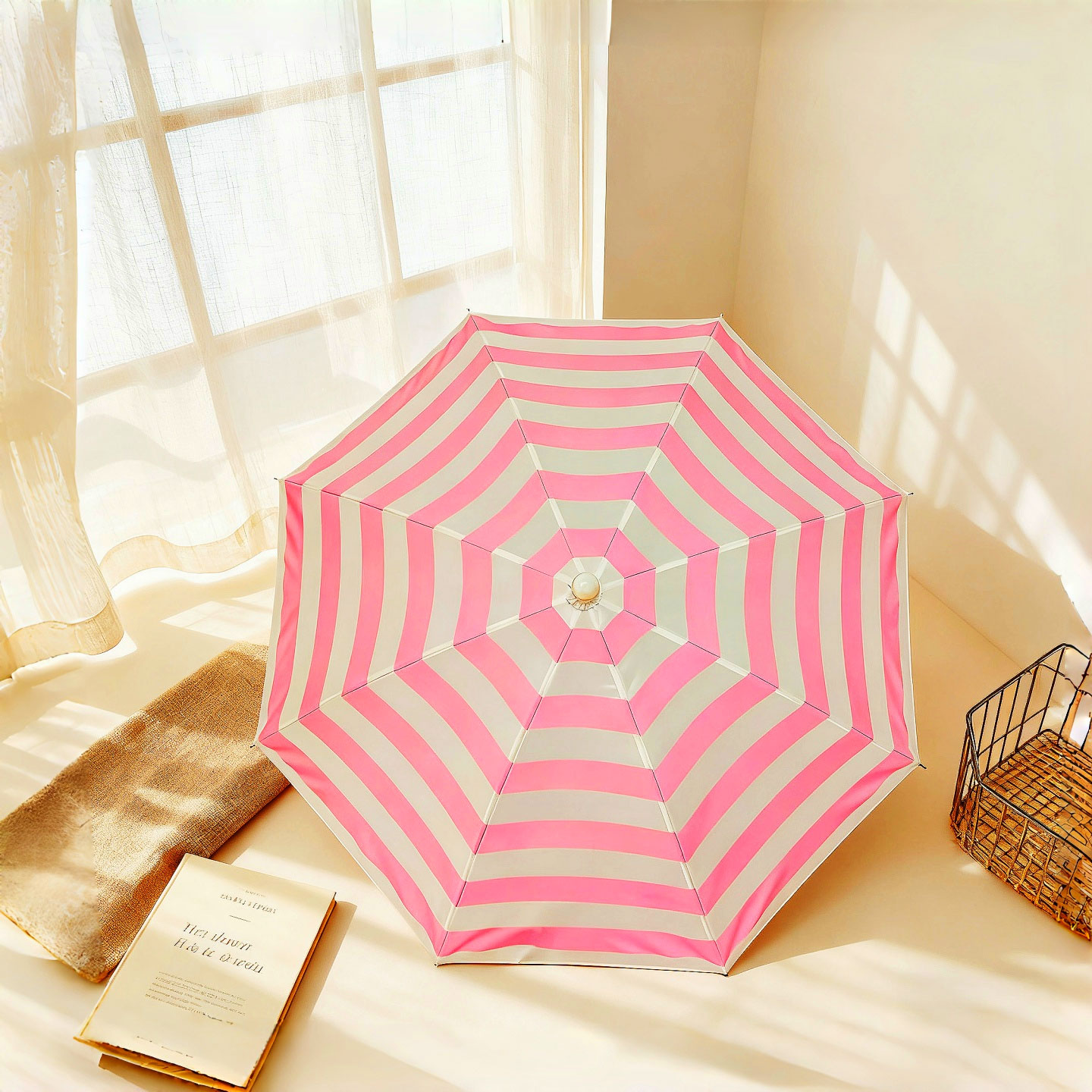 1 adet Çizgili pembe şemsiye g - Diy Photography Lighting Umbrella incelemesi ve fiyatı