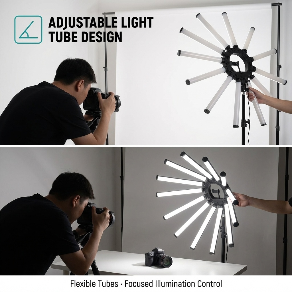 12 Kollu Çoklu Tüp Fotoğrafçıl - Photography Lighting For Studio incelemesi ve fiyatı