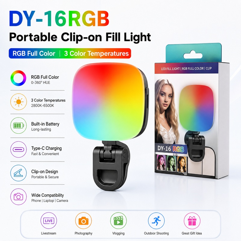 Taşınabilir RGB LED Dolgu Işığ - Photography Lighting Rgb incelemesi ve fiyatı