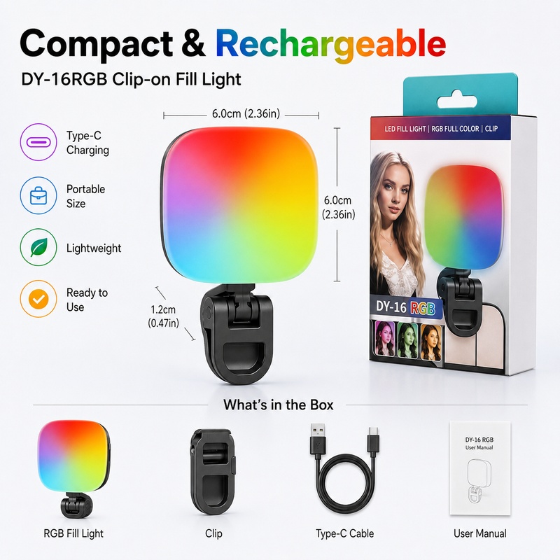 Taşınabilir RGB LED Dolgu Işığ - Photography Lighting Rgb incelemesi ve fiyatı