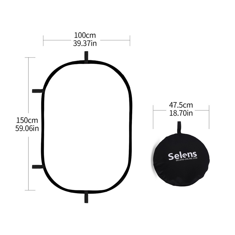 100X150CM katlanabilir Oval re - Photography Lighting Reflectors incelemesi ve fiyatı